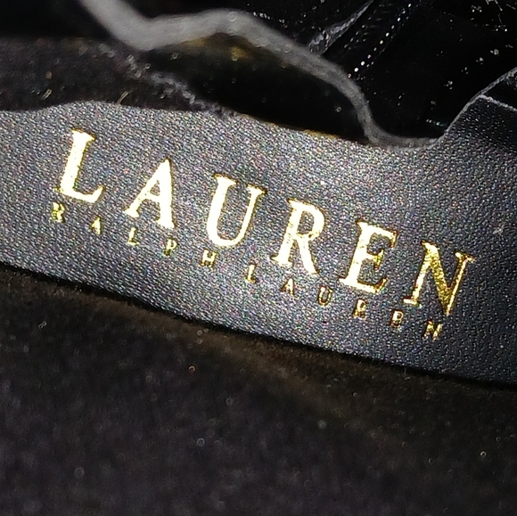 Lauren Ralph Lauren - Micah Black Leather Upper Tall Boots. Size 6.5B - Picture 3 of 12